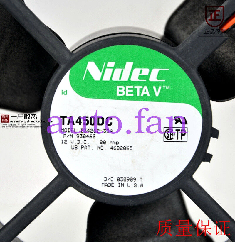 For 1pc NIDEC B34262-33A Ball bearing fan 12V 0.8A 12038mm