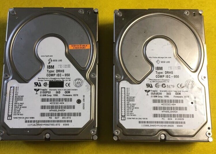 LOT OF 2: IBM DRHS COMP IEC-950 36D OEM ECE32148 PN08L8405 