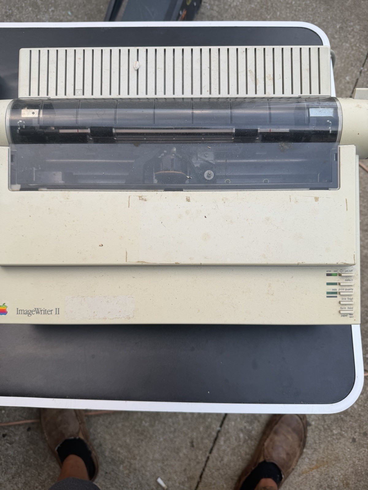 Apple ImageWriter II Dot Matrix Printer C0090LL/A Box Cables Vtg.  Mac Ile Read