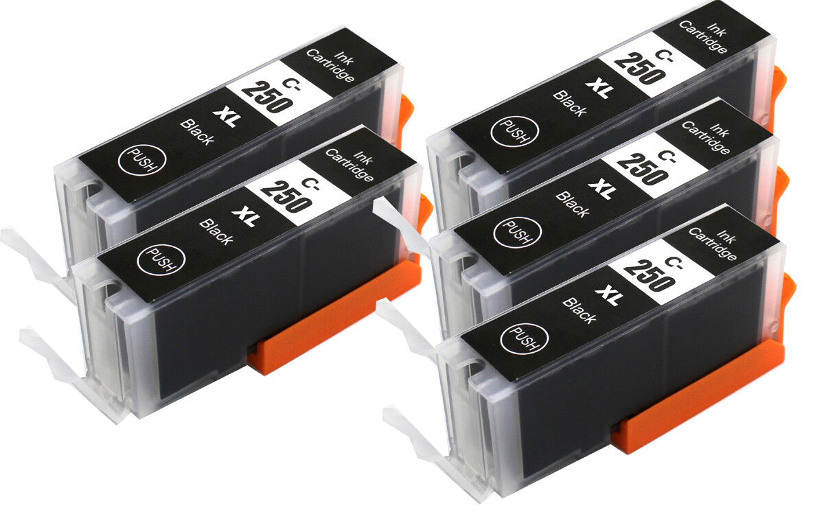 5P Premium BLACK XL Ink for Canon PGI-250 PGI-250BK MG5520 MX922 iP7220 MG5422