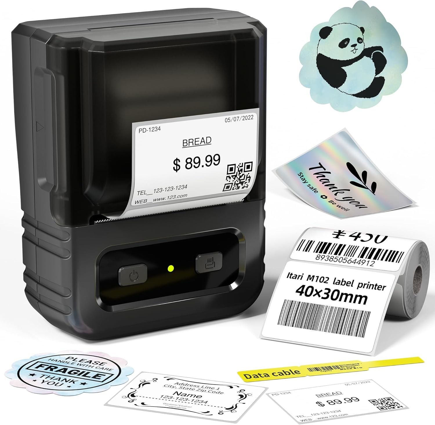 Phomemo M102 Label Maker - Bluetooth Label Printer Thermal Label Maker Machine