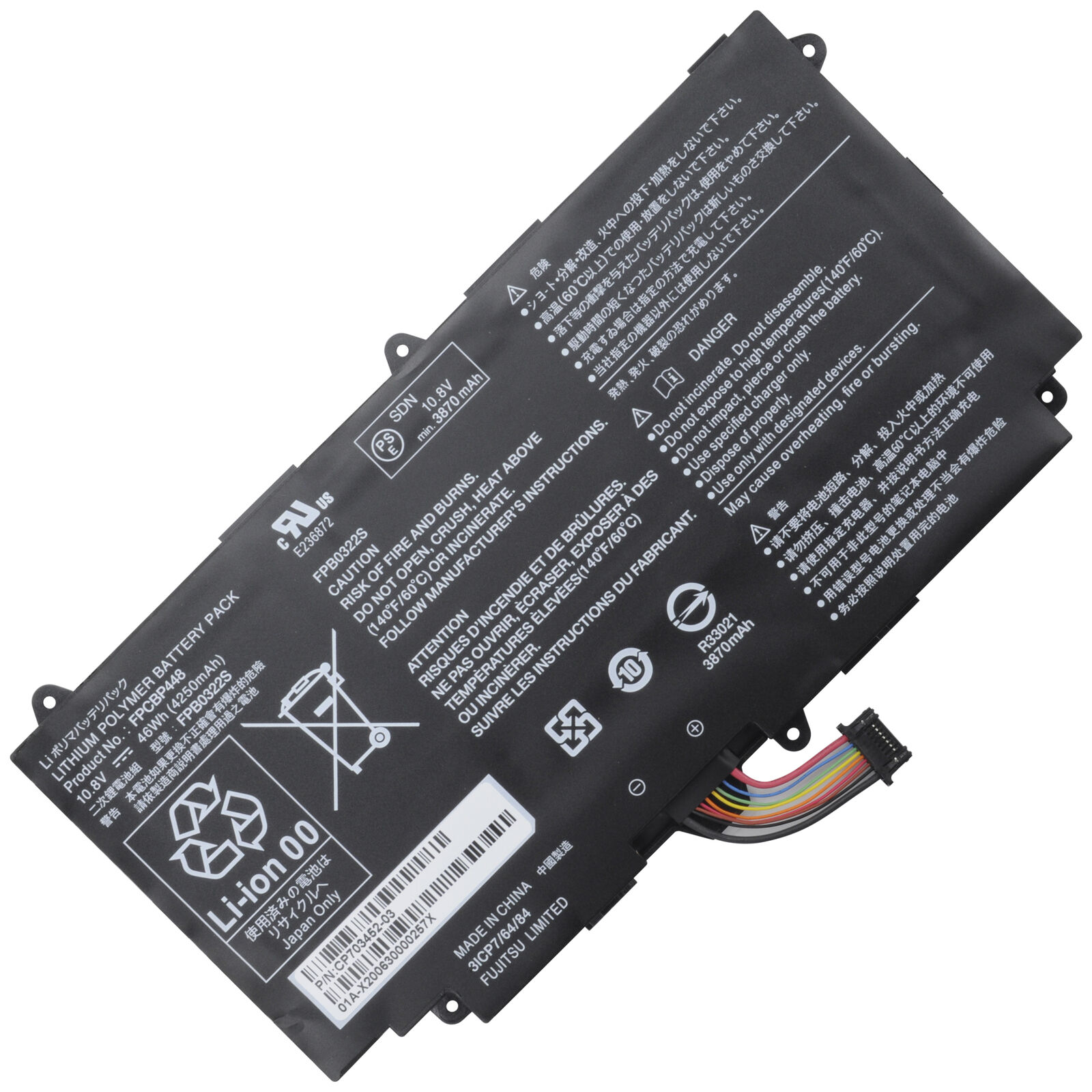 Genuine FPCBP448 FPB0322S Battery Fujitsu Stylistic Q736 Q737 Q775 3ICP7/64/84