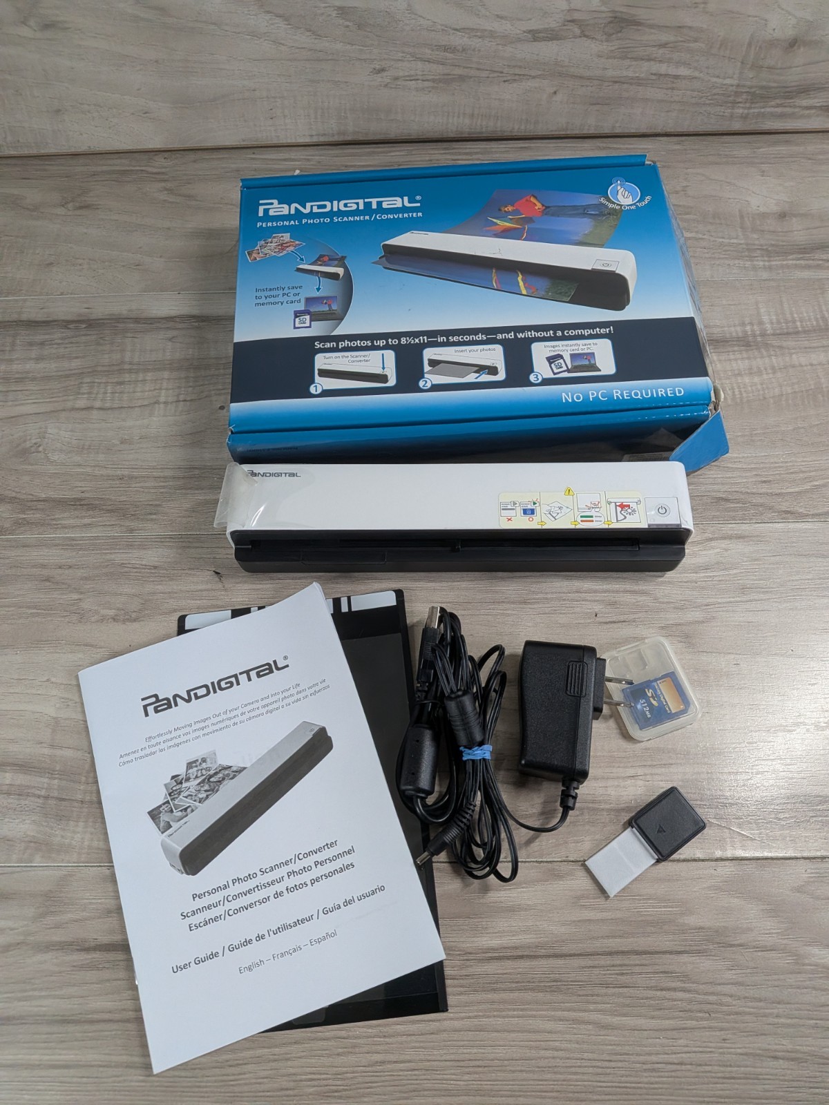 Pandigital Personal Photo Scanner/Converter PANSCN06 In Box Tested Working