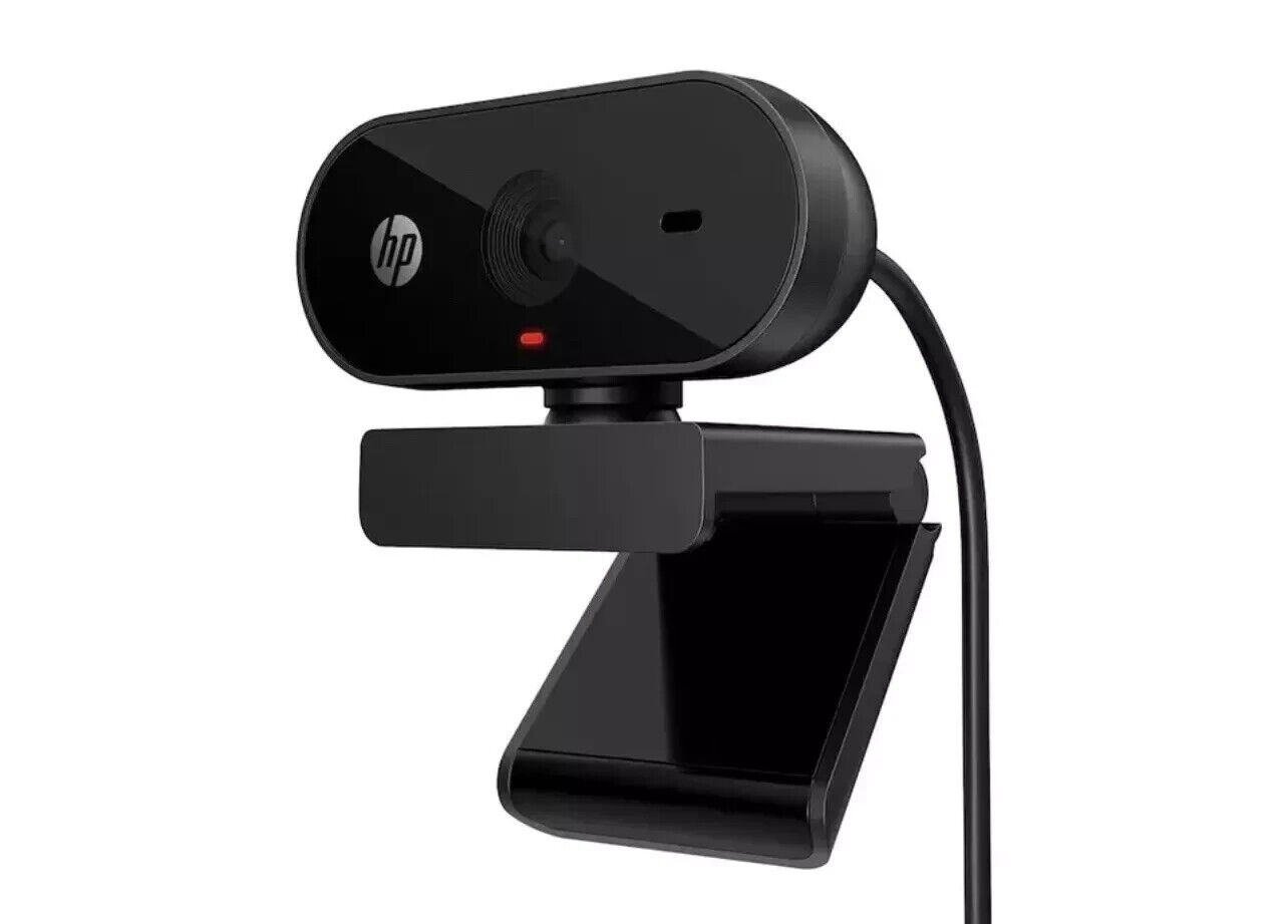 NEW HP 320 FHD Webcam, Plug and Display, Ambient Light auto-Adjust Full HD