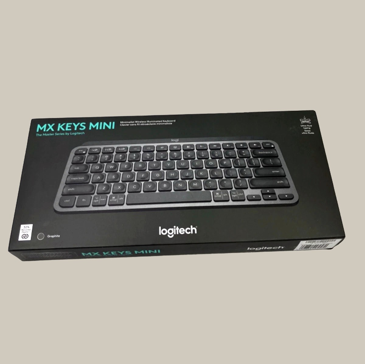 Logitech MX Keys Mini Minimalist Wireless Illuminated Graphite US Keyboard