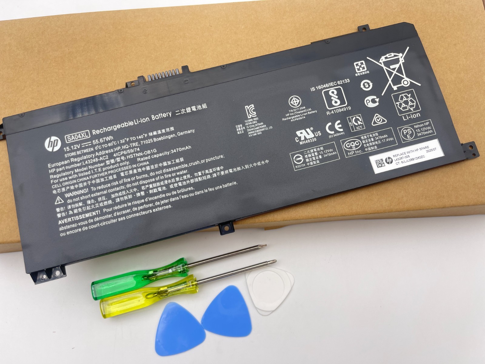 Genuine OEM 15.12V 55.67WH SA04XL Battery for HP ENVY X360 L43248-421 HSTNN-OB1G