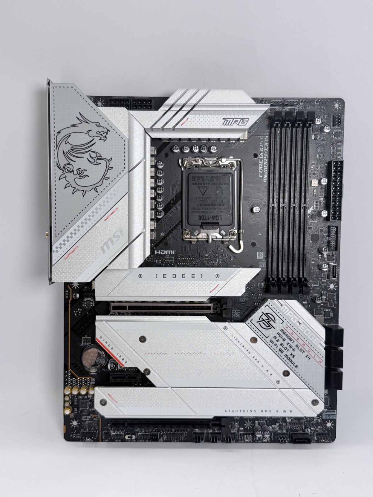 MSI MPG Z790 EDGE WIFI DDR5 LGA1700 ATX Motherboard Tested No WiFi Antennas