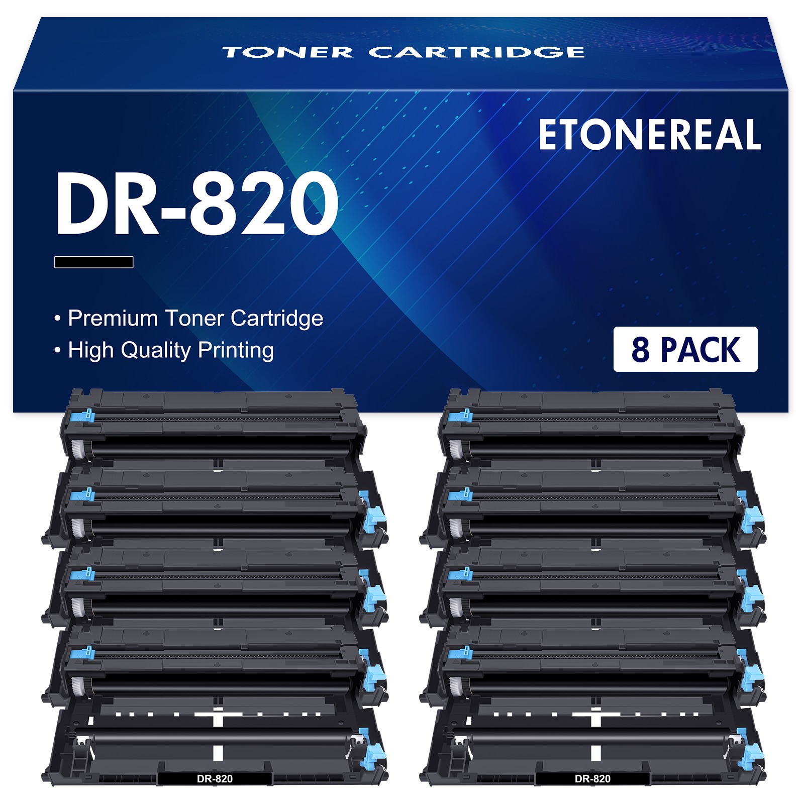 8PK DR820 Drum Unit Fits for Brother MFC-5800DW MFC-5850DW MFC-5900DW HL-L6250D
