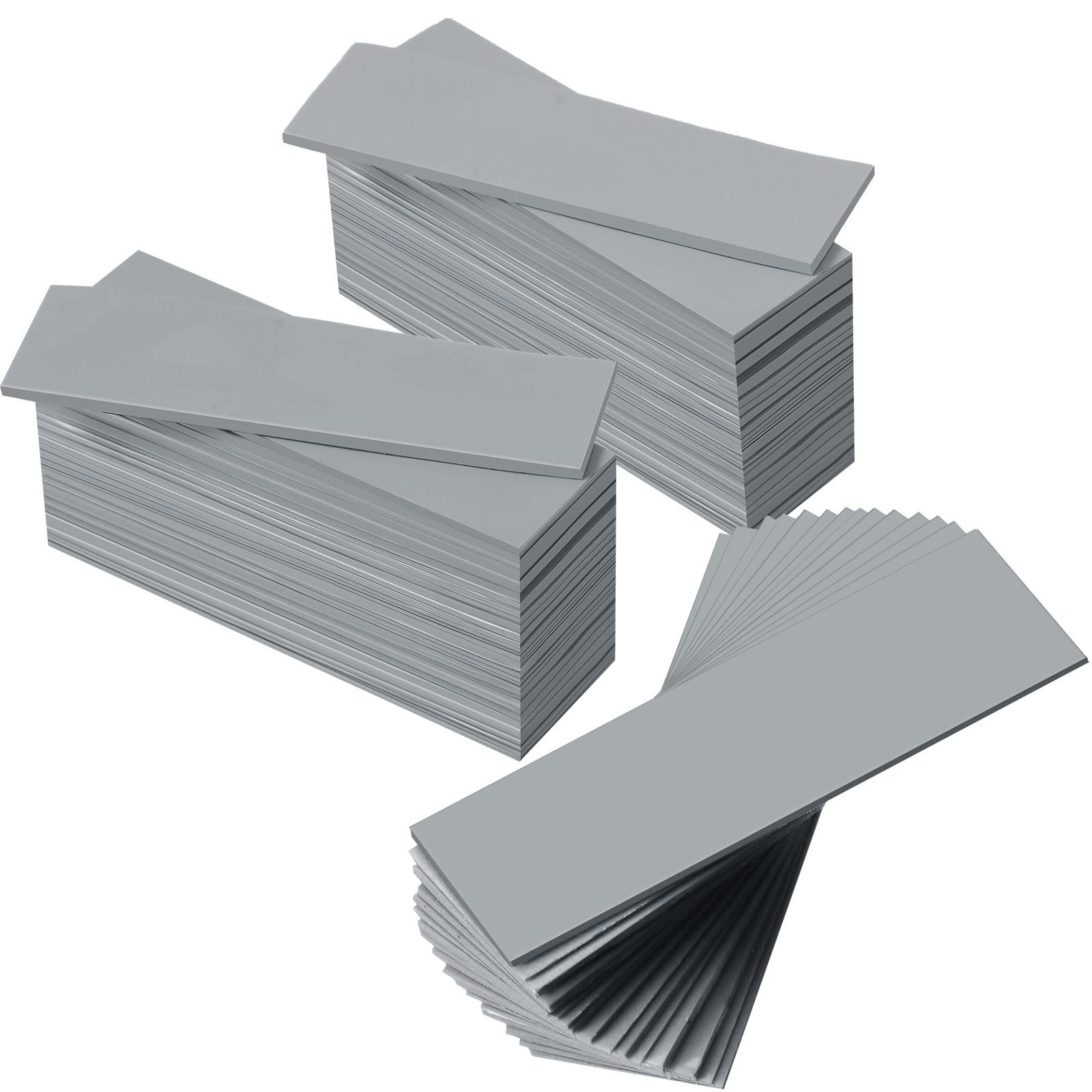 Outus 30 Pieces 2.6 x 0.8 x0.1 Inch Silicone Thermal Pad Reusable Dark Gray