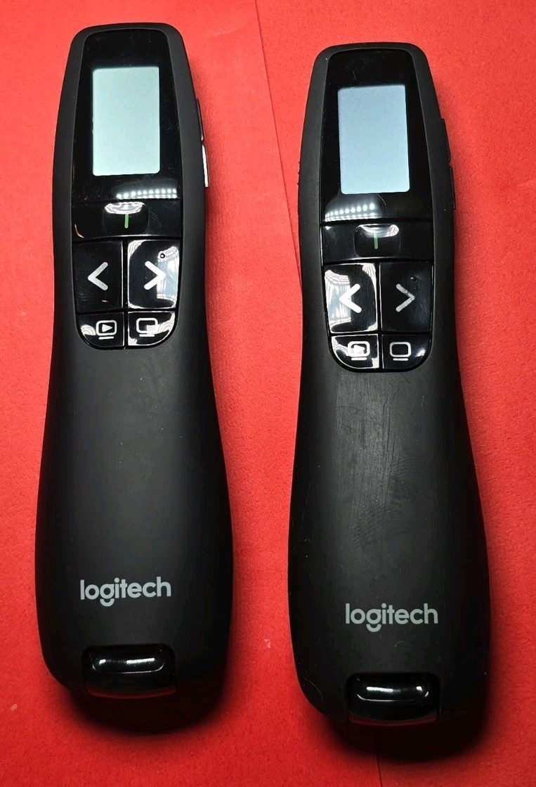 Logitech R800 Series LCD Laser Presentation Remotes Lot Of X2