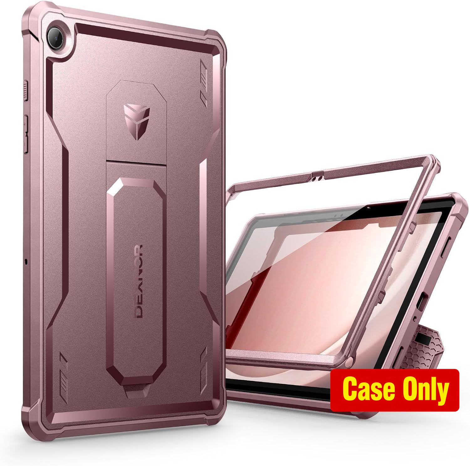 Dexnor Heavy Duty Tablet Cover for Galaxy Tab A9 Plus 11 Inch 2023, Pink, Kickst