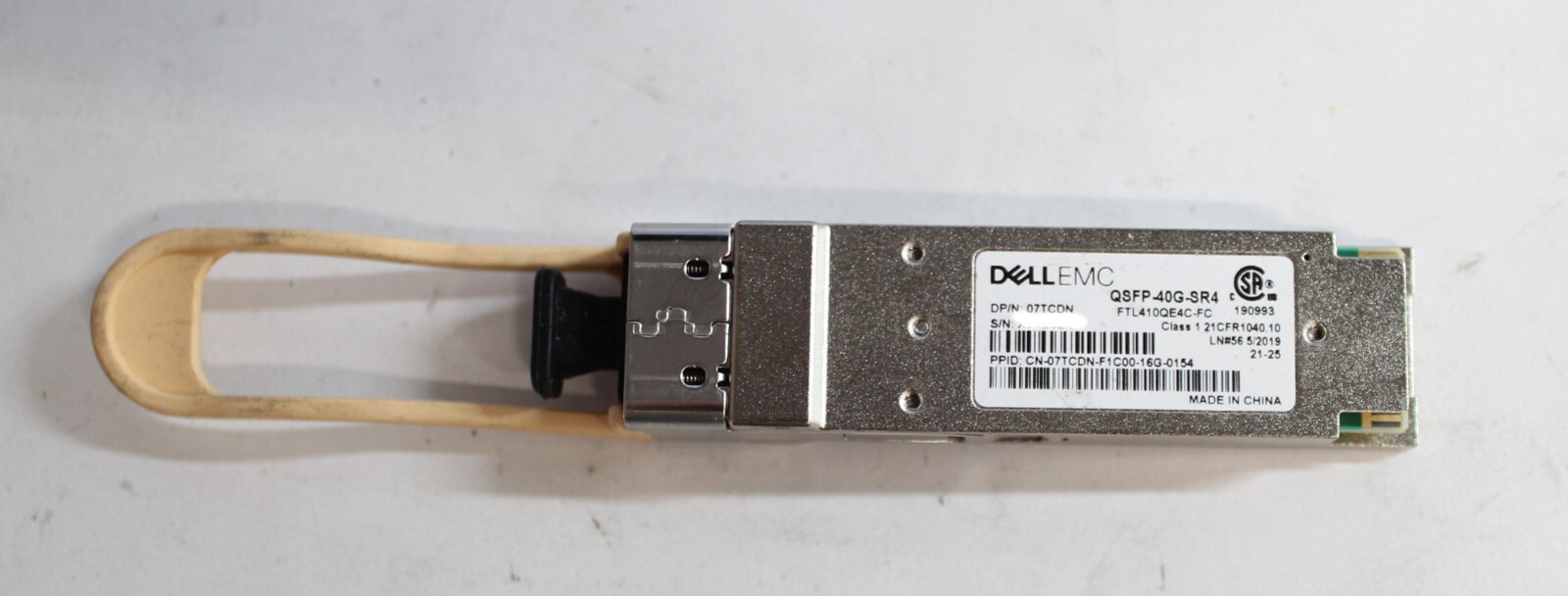 Dell Finisar 7TCDN QSFP-40G-SR4 FTL410QE3C-FC 40G QSFP Transceiver Module