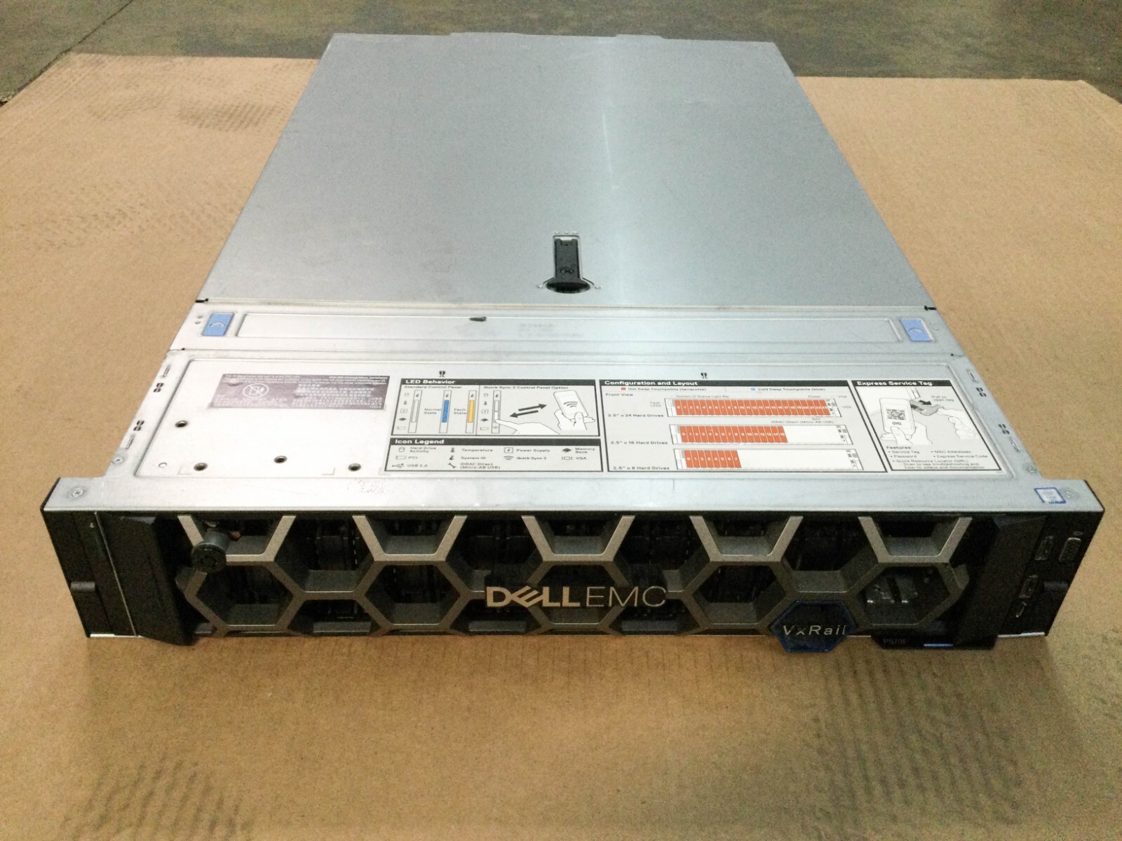 Dell PowerEdge VXRail P570F 24x SFF CTO Server with 2x HS, 2x PSUs ***Grade B