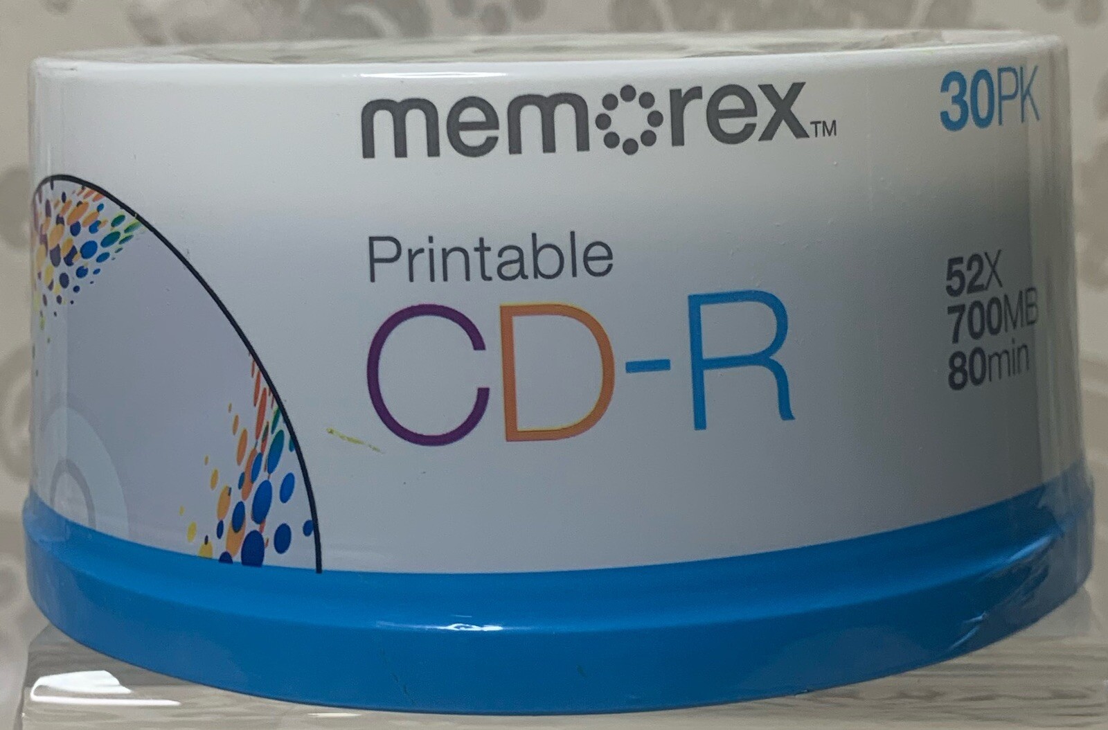 MEMOREX PRINTABLE CD-R 52X 700MB 80min 30 PACK ~ NIP vintage