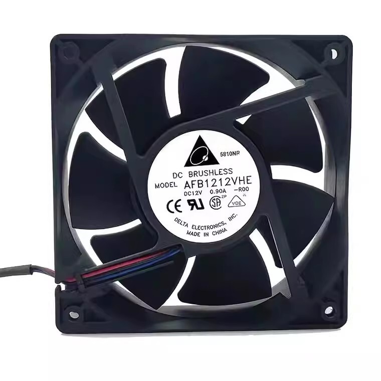 Delta AFB1212VHE 12038 DC12V 0.90A 3-Wire Dual Ball Cooling Fan