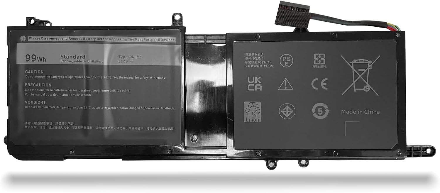 9NJM1 01D82 44T2R HF250 MG2YH 0546FF 546FF 0HF250 Laptop Battery Replacement