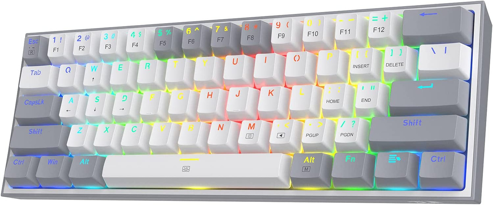 K617 60% Hot-Swap RGB Mechanical Gaming Keyboard with 20 Lighting Modes