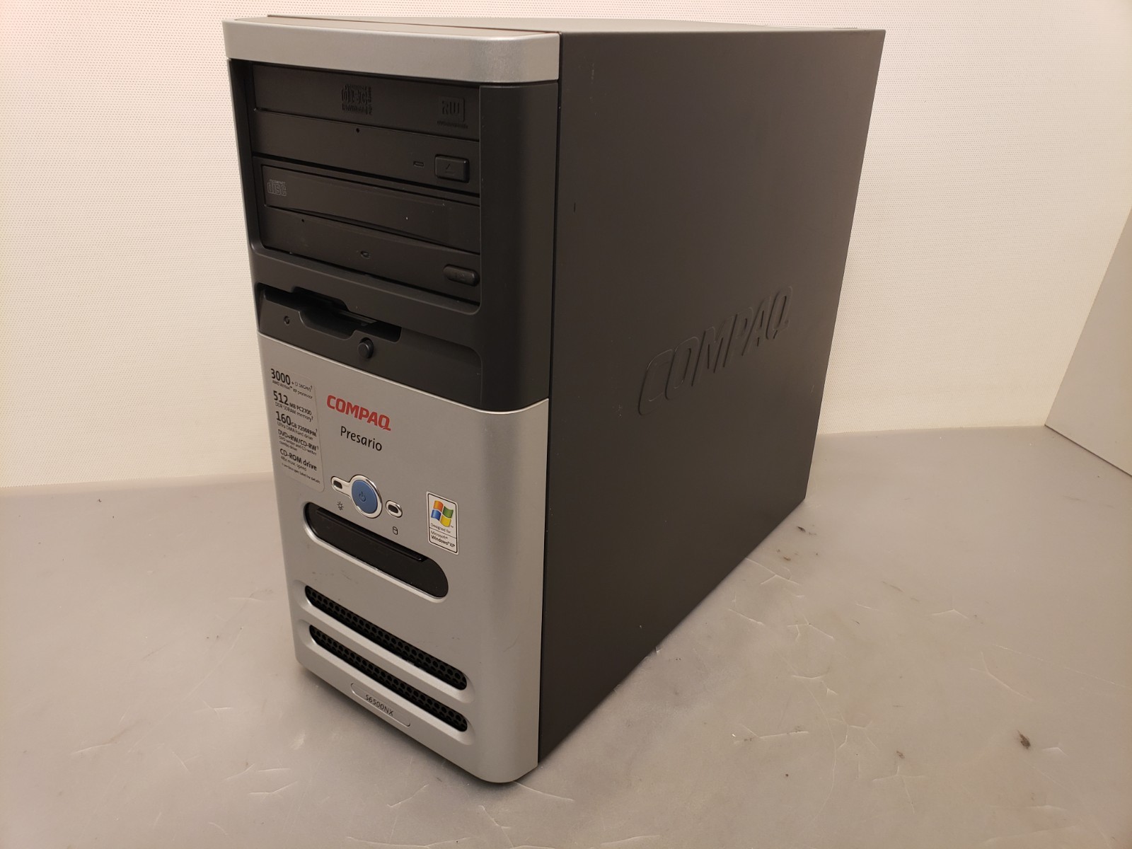Vintage Compaq Presario PC S6500NX Retro Gaming AMD Athlon 2.16GHz 1.5GB WinXP