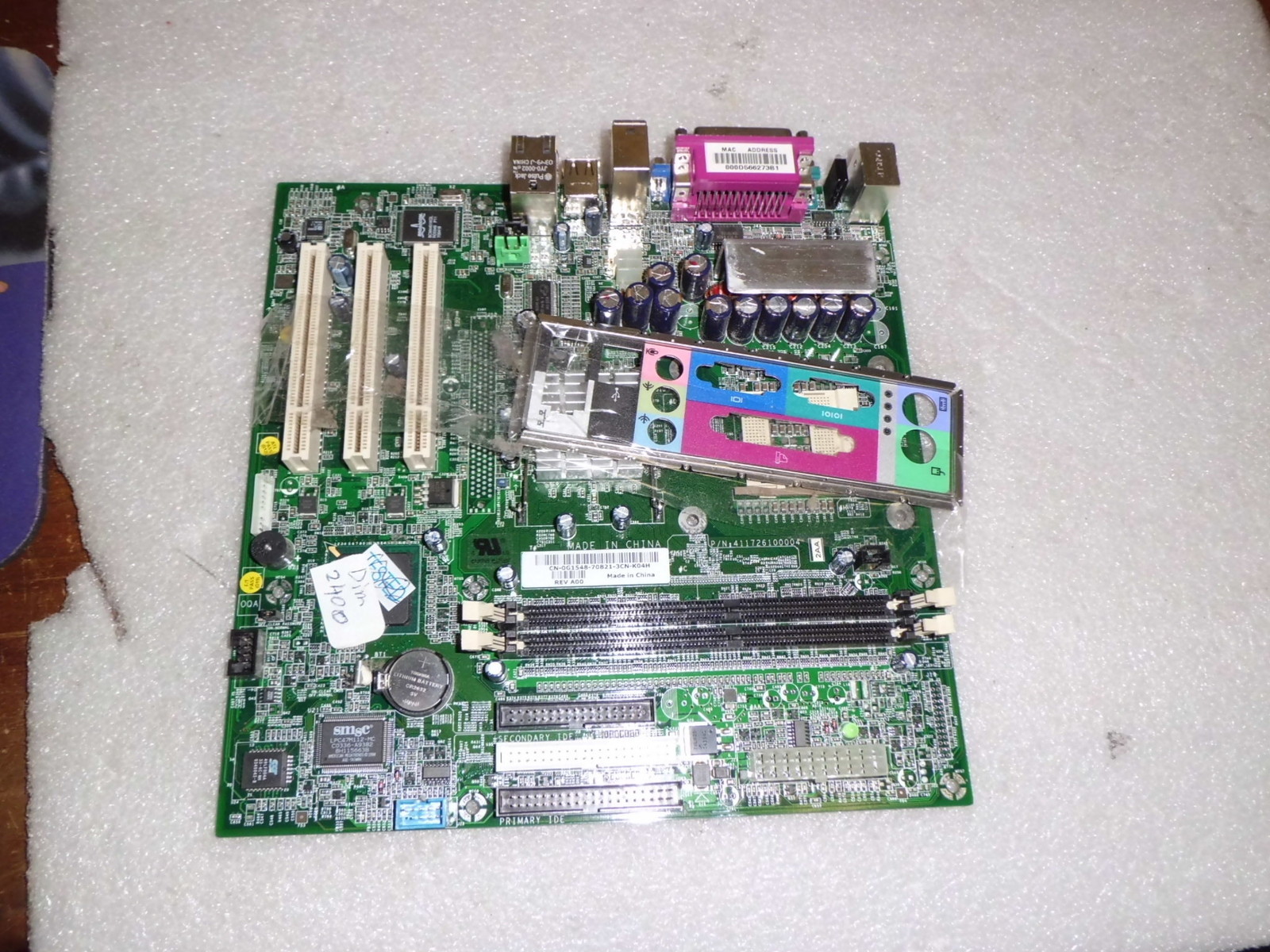 DELL 0G1548 0F5949 G1548 0C2425 C2425 MOTHERBOARD WITH PANEL