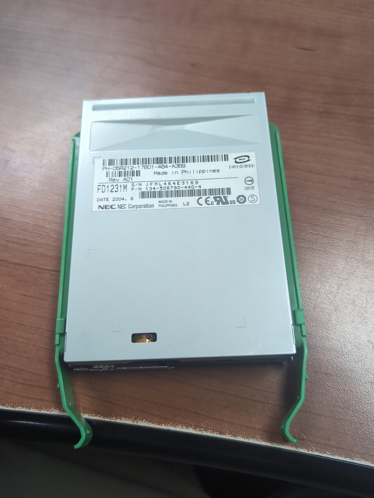 Dell 5R212 W7374 NEC FD1231M Internal 3.5" Floppy Drive     