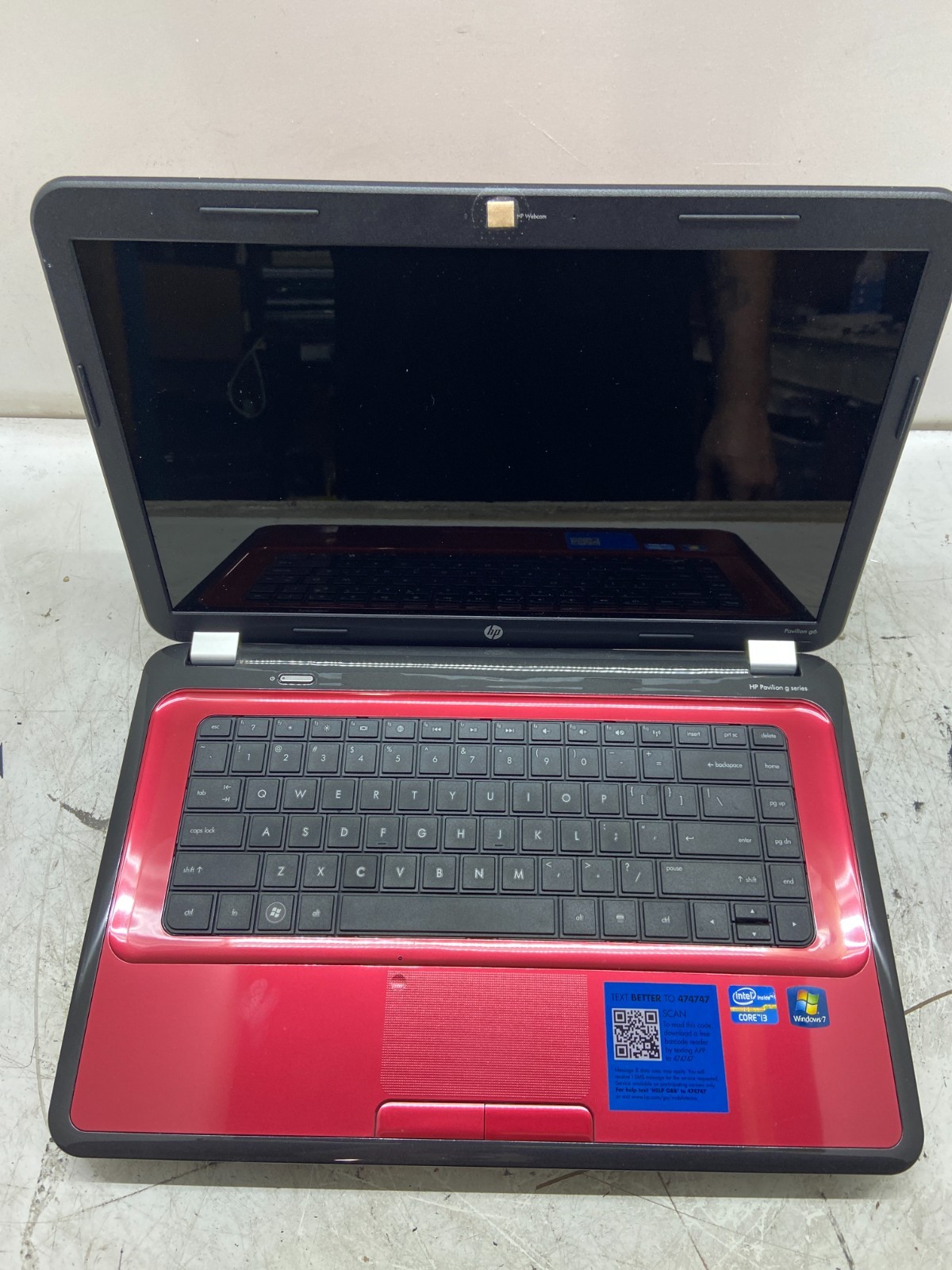 HP Pavilion G6-1C55NR Intel Core i3-2330M 2.2 GHz 4 GB NO HDD