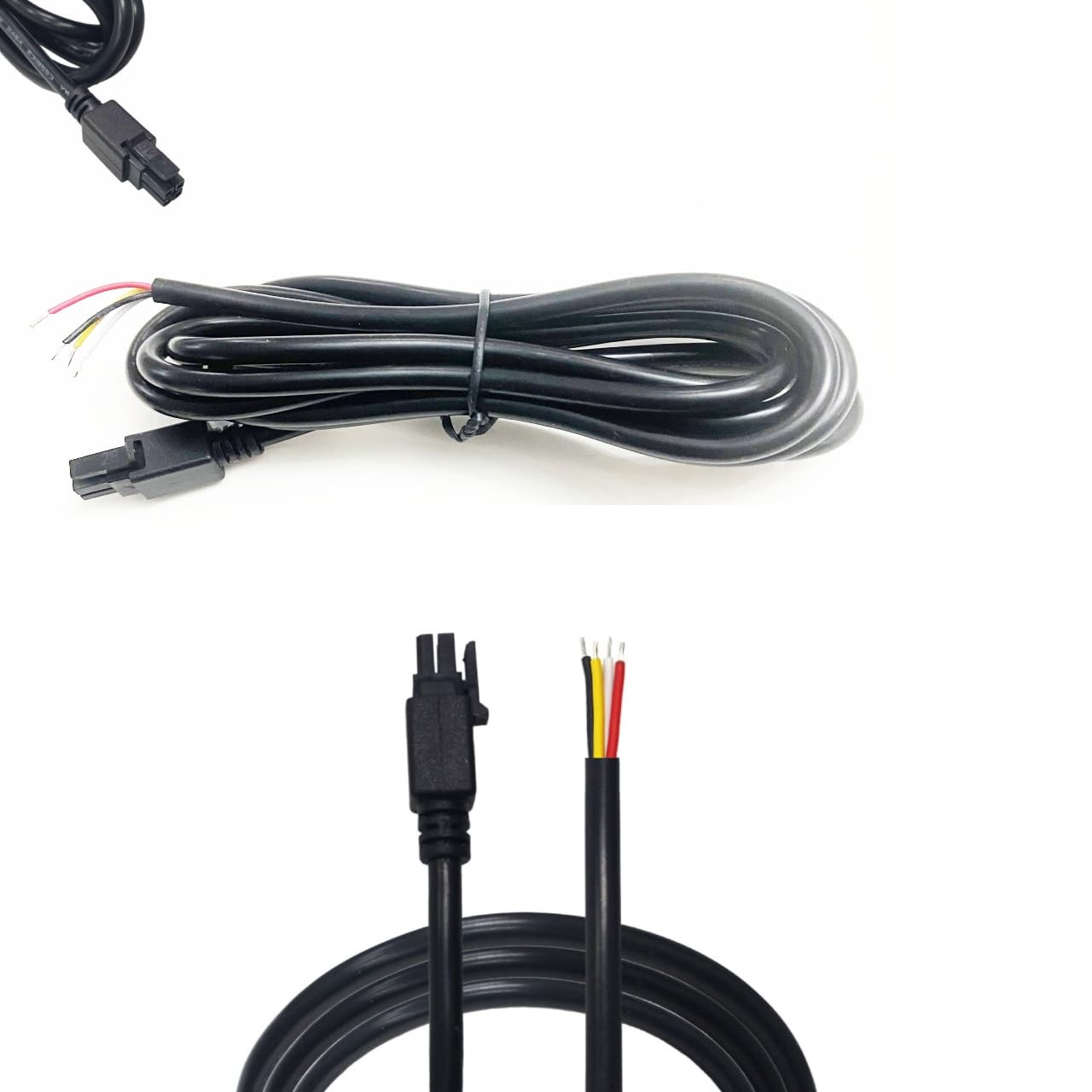 4Pin Boot Molex DC GPIO Power Cable Shielded Soldered Tips Modem Cord