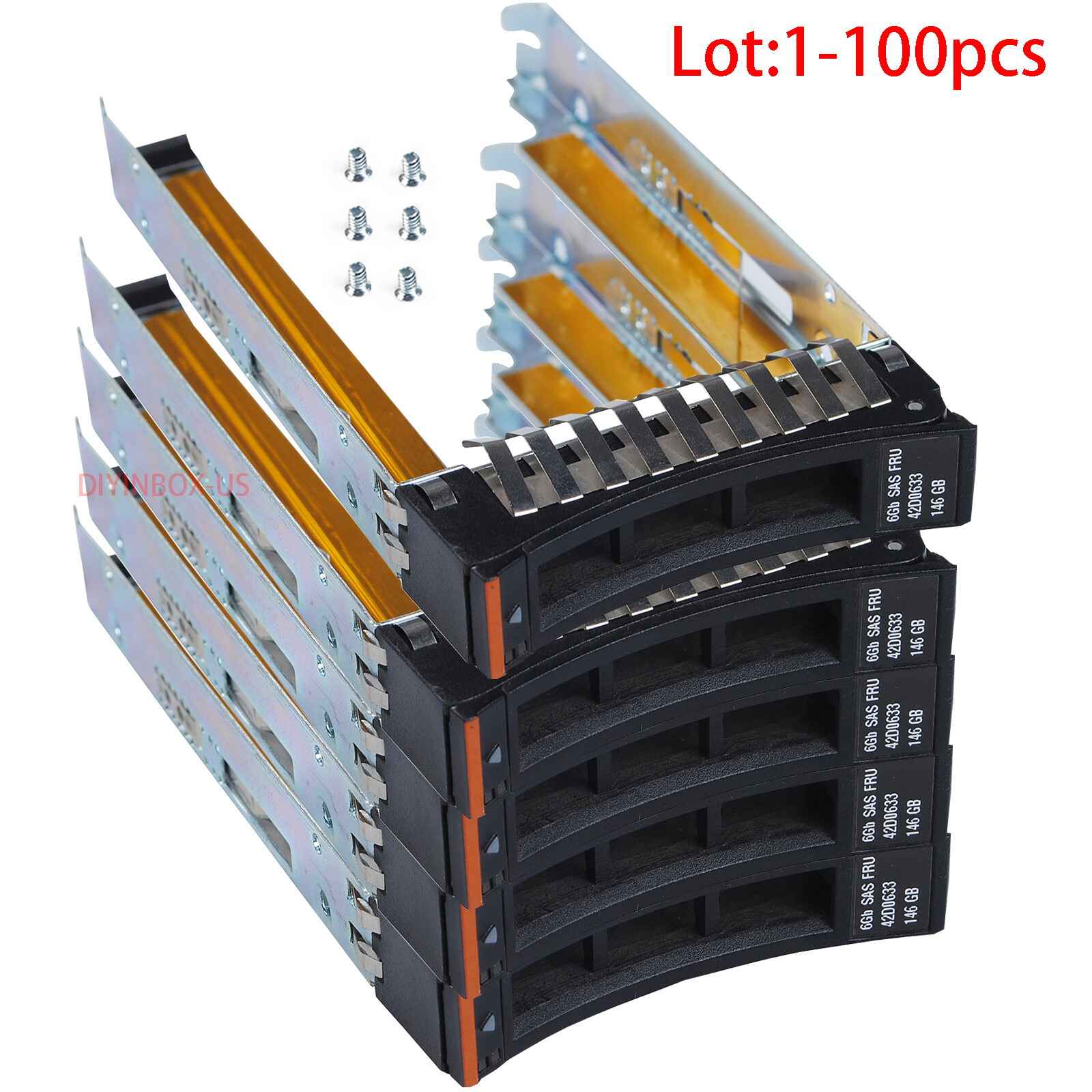 Lot 2.5"SFF HDD Tray Caddy For IBM 44T2216 x3650 x3550 x3500 x3400 M2 M3 M4 HS12