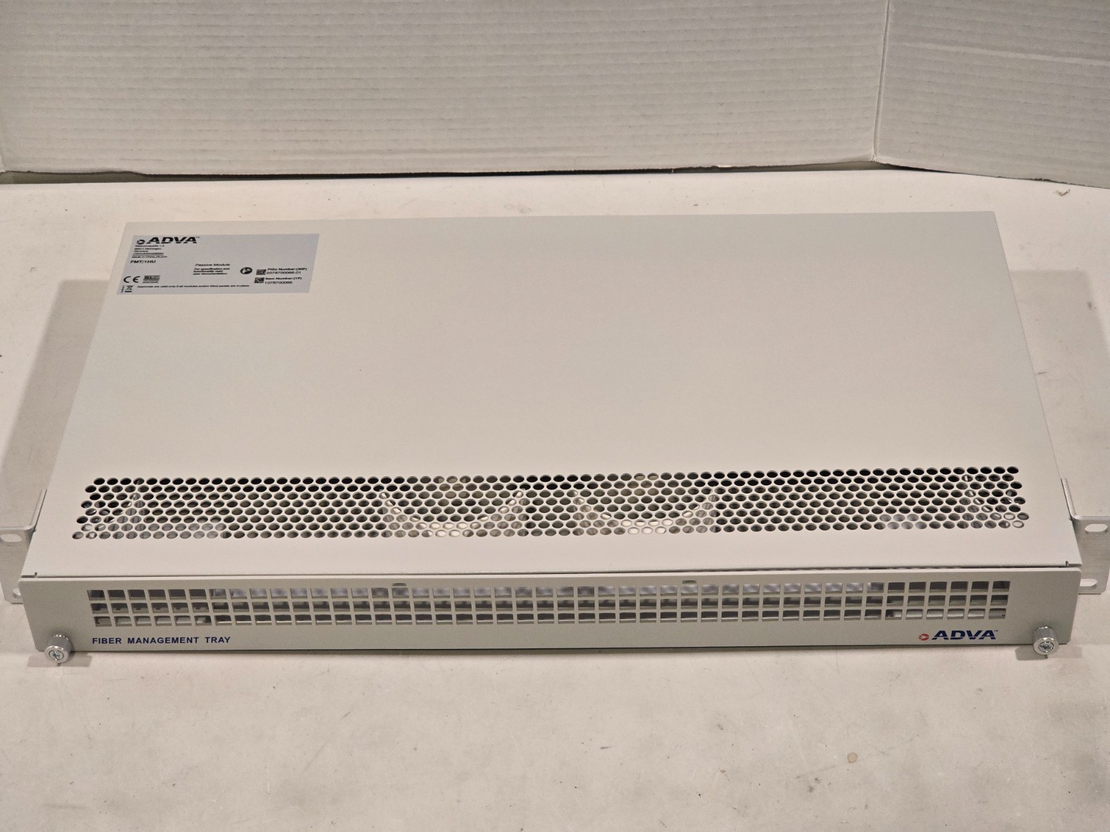 Adva 1078700066 FSP 3000R7 FMT/1HU Passive Unmanged 1HU Fibre Management Tray