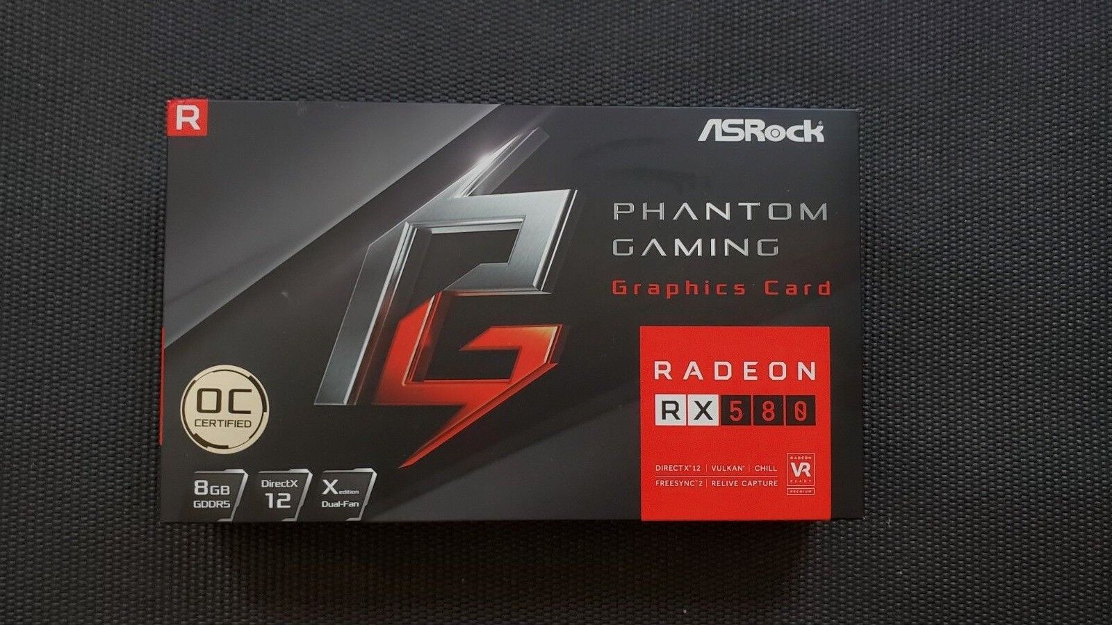 OPEN BOX ONLY ASRock Phantom Gaming D Radeon RX580 OC 8GB GDDR5 Graphic Card