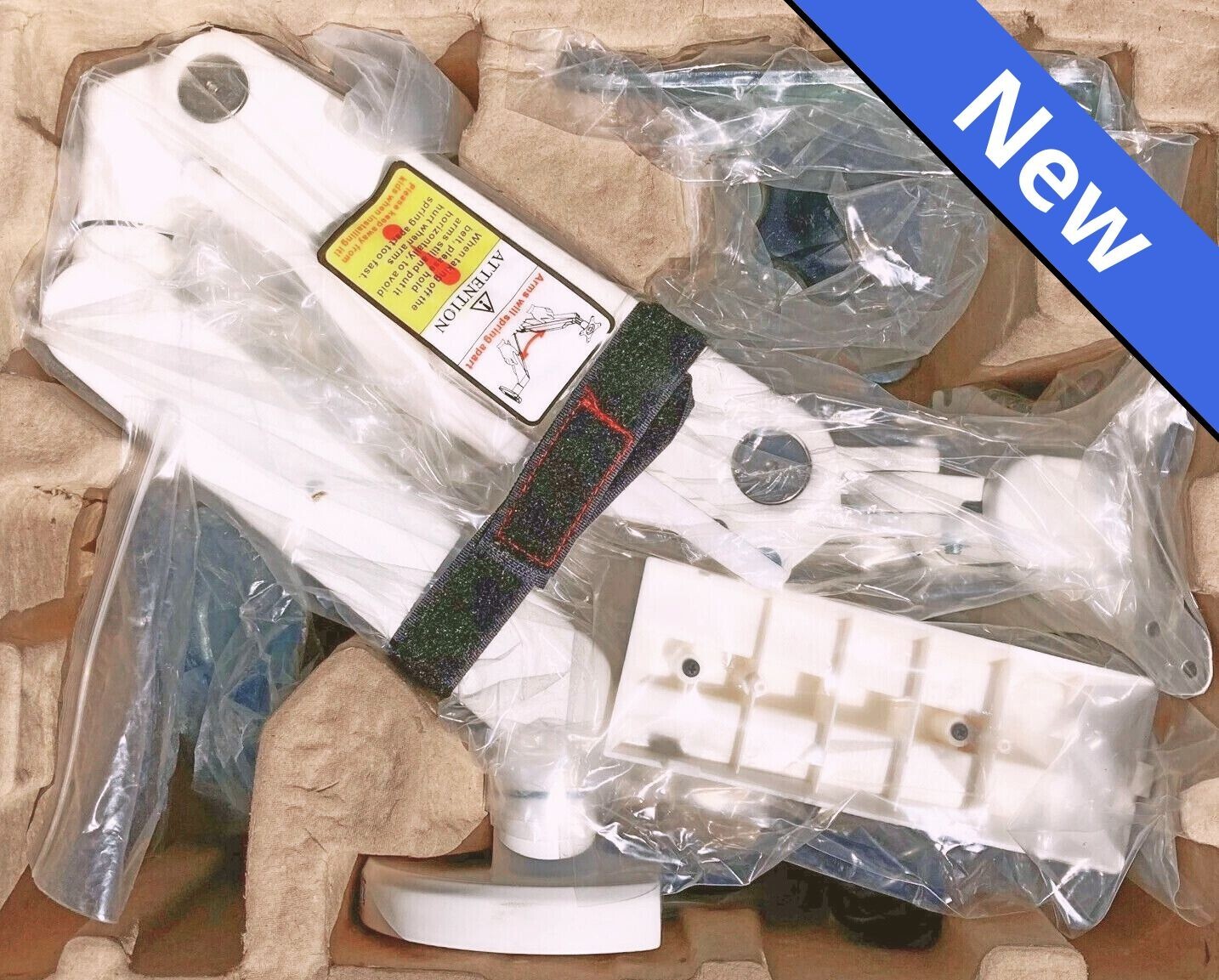 Brand New White Dual Monitor Arm - See Pictures (Monitors 10" to 32")