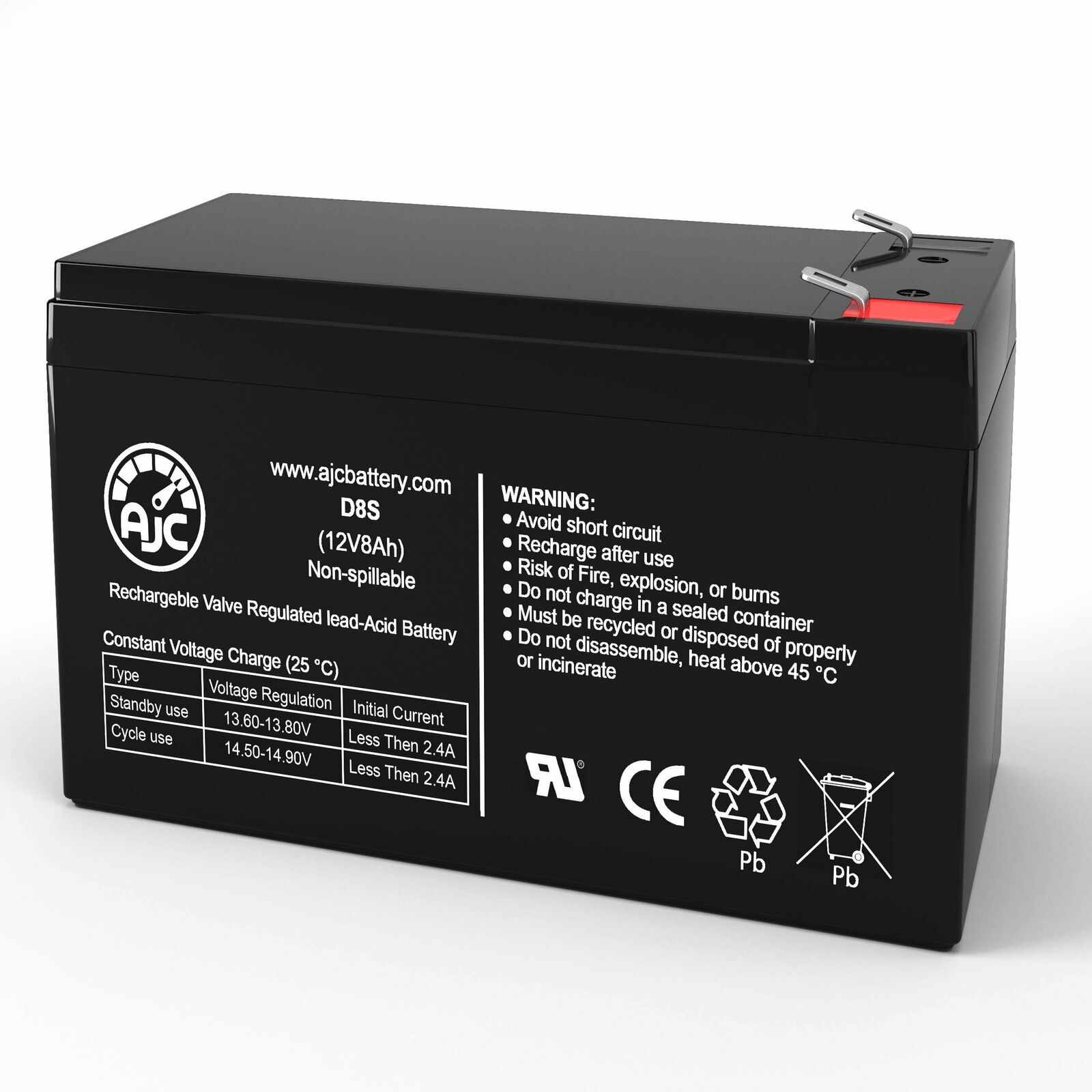 CyberPower CP850PFCLCD 12V 8Ah UPS Replacement Battery
