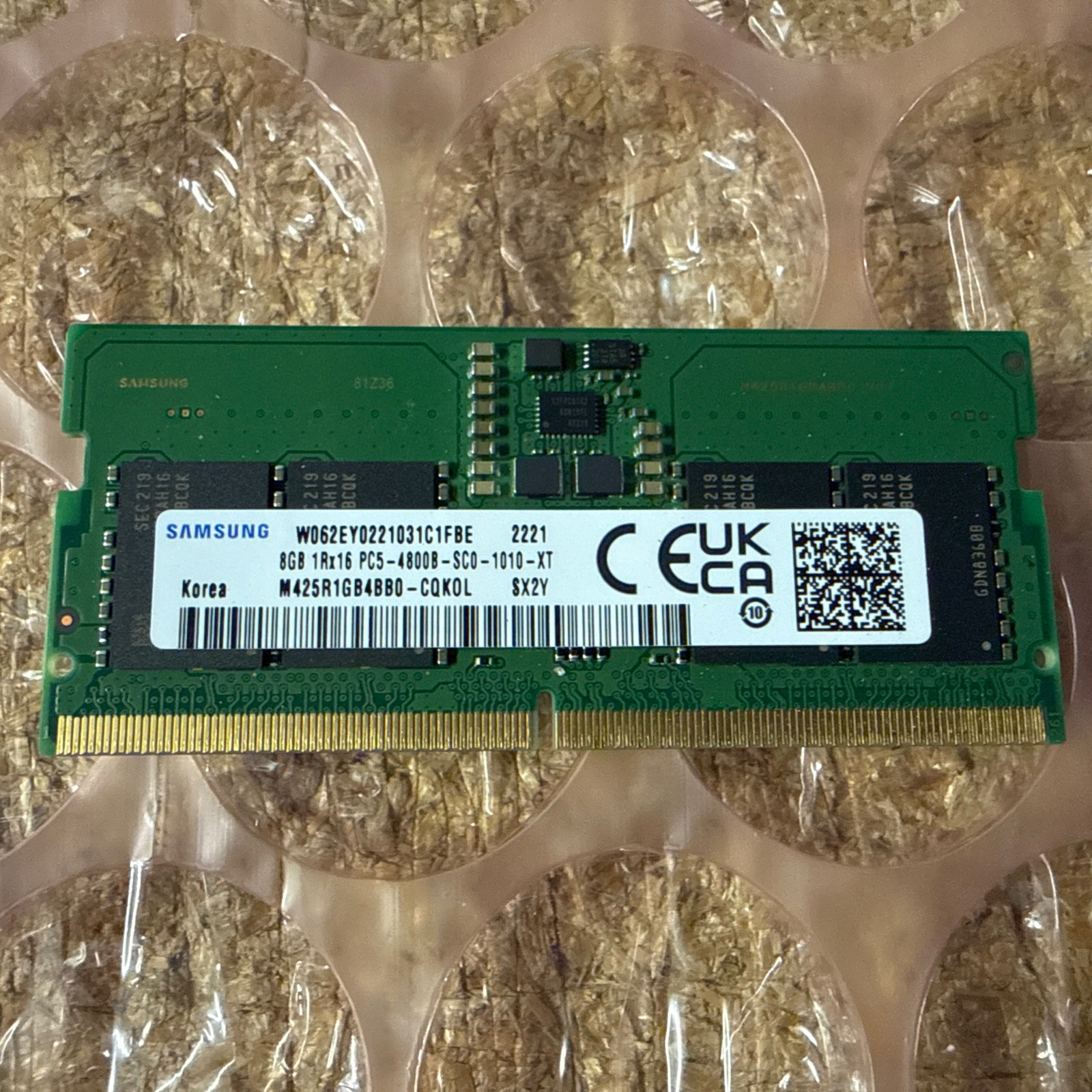 Samsung 8GB 1Rx16 PC5-4800B-SC0-1010-XT DDR5 SODIMM HP M97595-001
