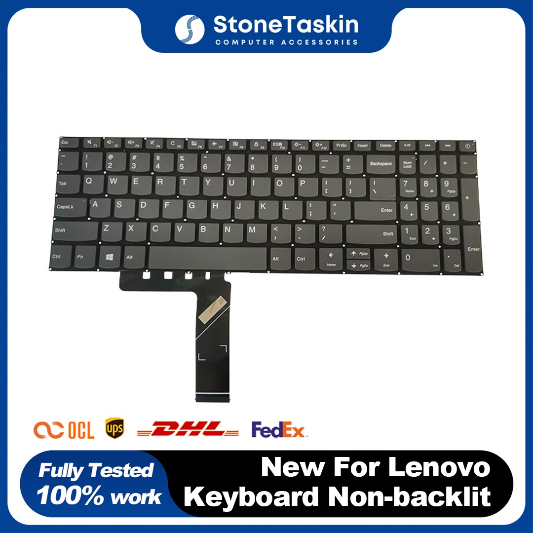 New For Lenovo V15-IKB V15-IWL V15-IIL V15-IGL V15-ADA Gray Keyboard Non-backlit