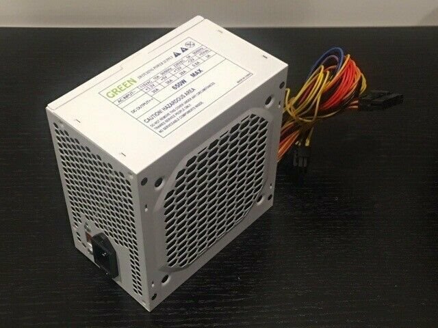 Brand New--Lead Power WHITE 650w-MAX ATX Power Supply 12cm-Fan 20+4Pin SATA PCIe