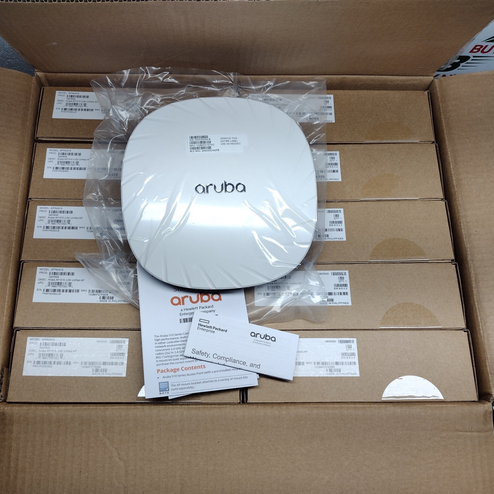 Lot of 10 - Aruba  AP-515 (US) Wireless Access Point  AP  APIN0515  Q9H63A - New