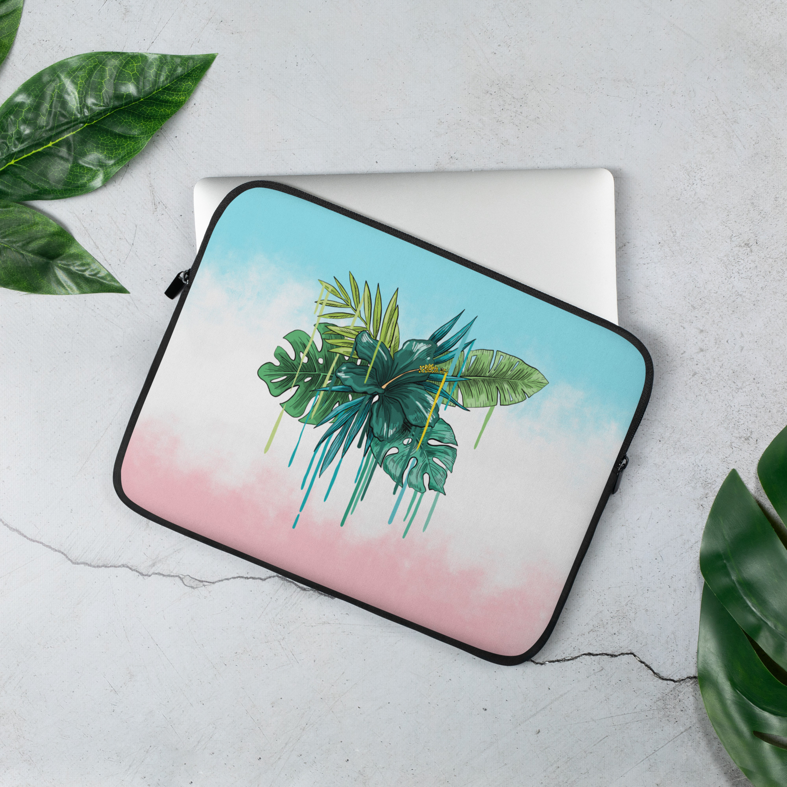 Laptop Sleeve Neoprene Water-Resistant Faux Fur - DolphinPrints