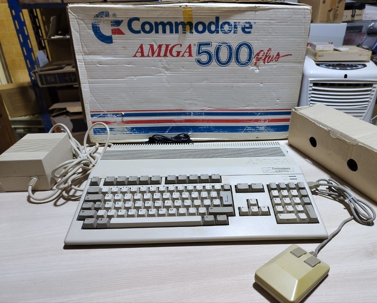 Commodore AMIGA 500+ A500 PLUS with Mouse & PSU Tested Boxed Rare