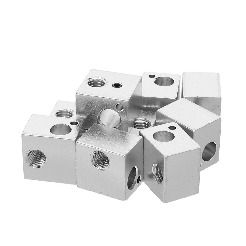10Pcs Aluminum Heating Block Kit Durable Reusable 3D Printer Extruder Parts