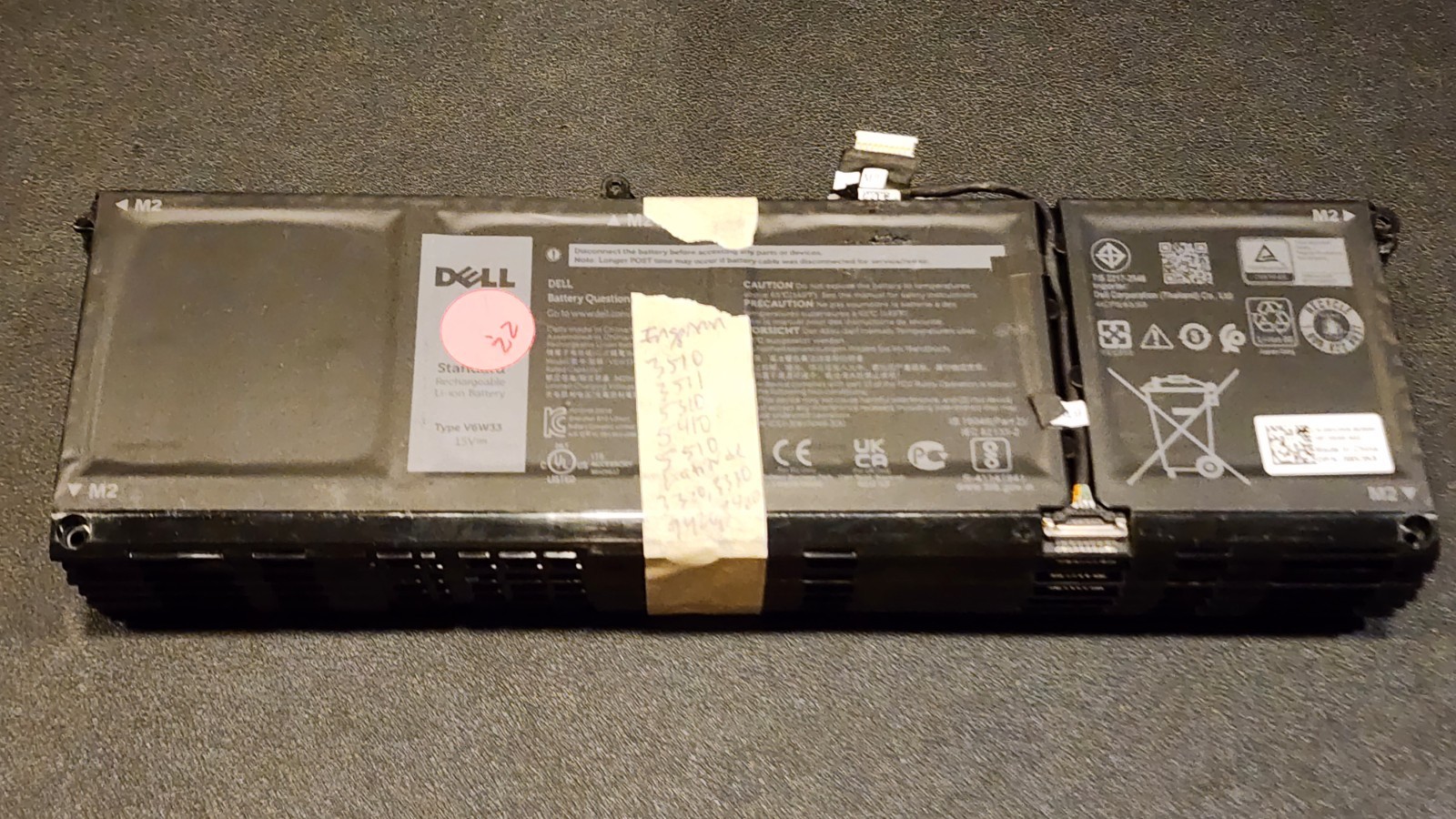 7x Lot OEM Battery Genuine Dell Inspiron 3510 3511 3515 5310 5410 5418 5510 5515