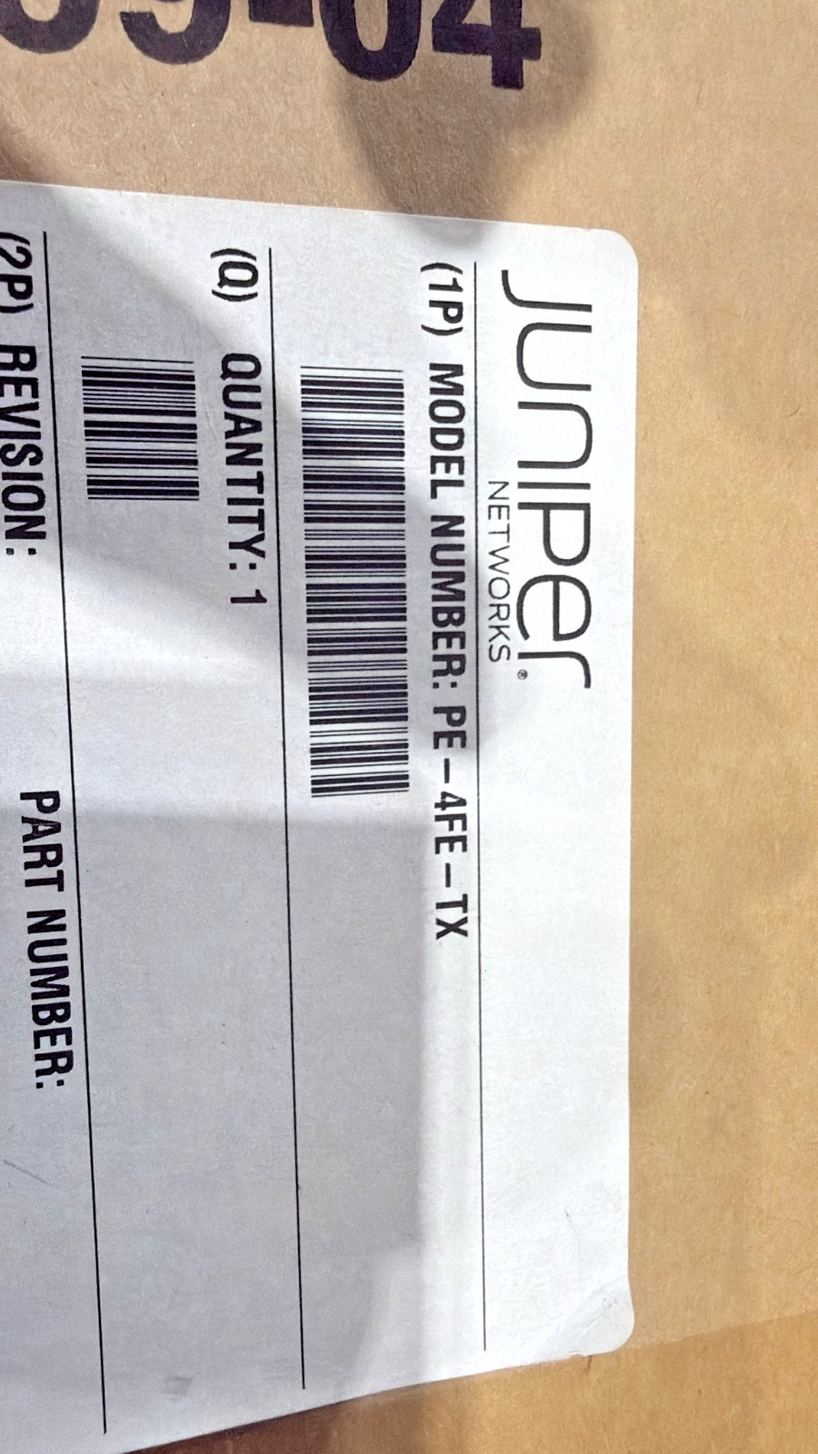 Juniper Networks  PE-4FE-TX 4-Ports Network Device