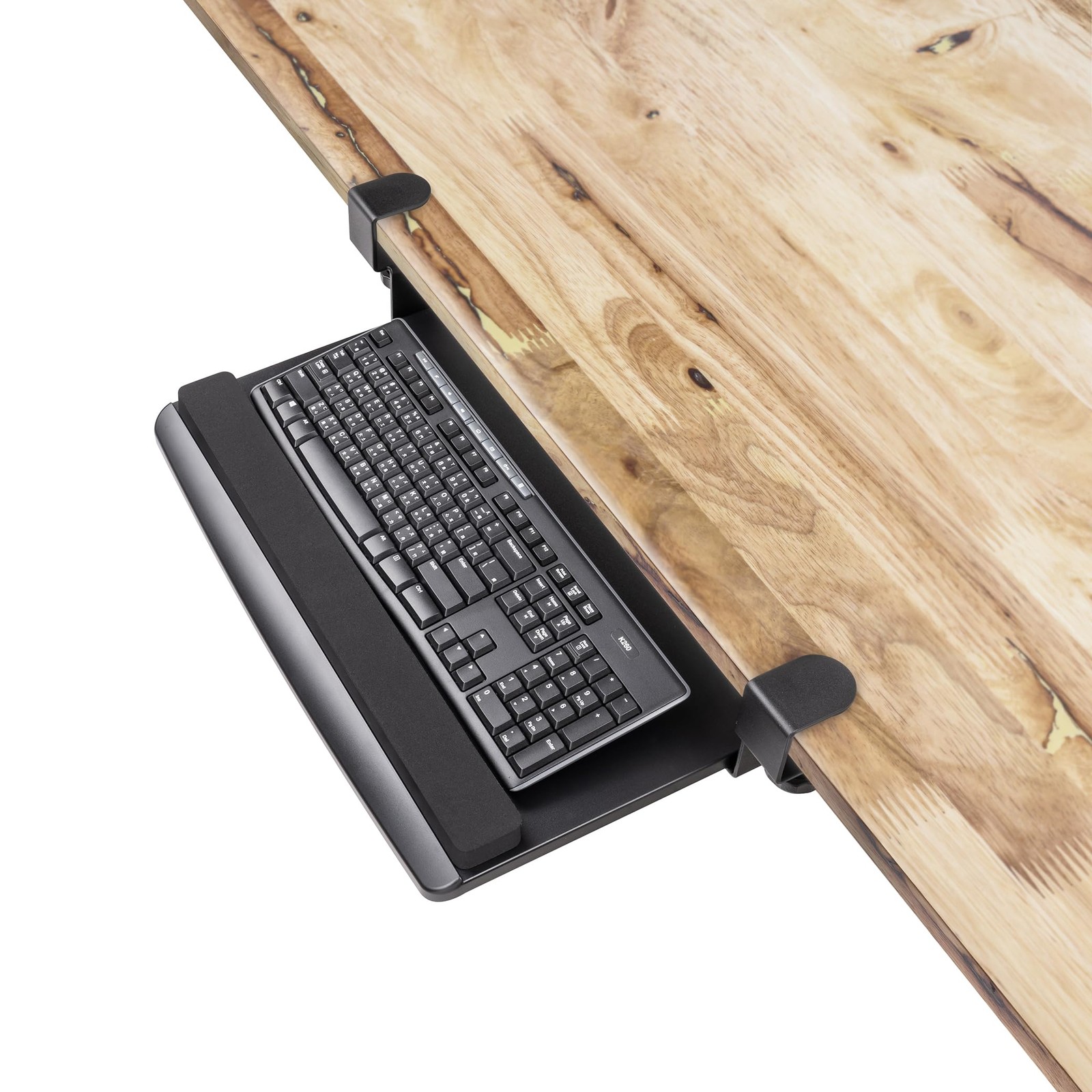 EHO EH-03834 Clamp-On Keyboard Tray Small with Wrist Rest 20" (24.8" Incl