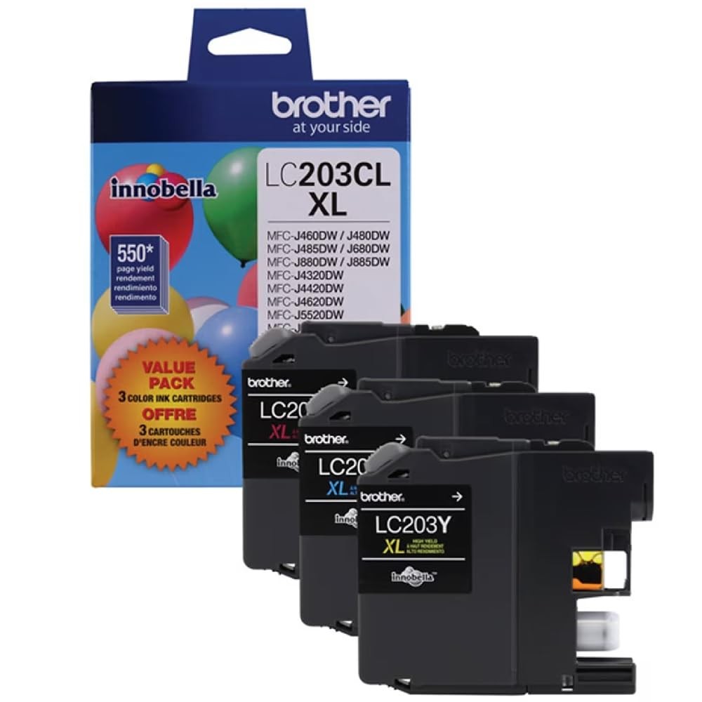 LC-203 High Yield Ink Cartridge Set Colors Only (CMY)