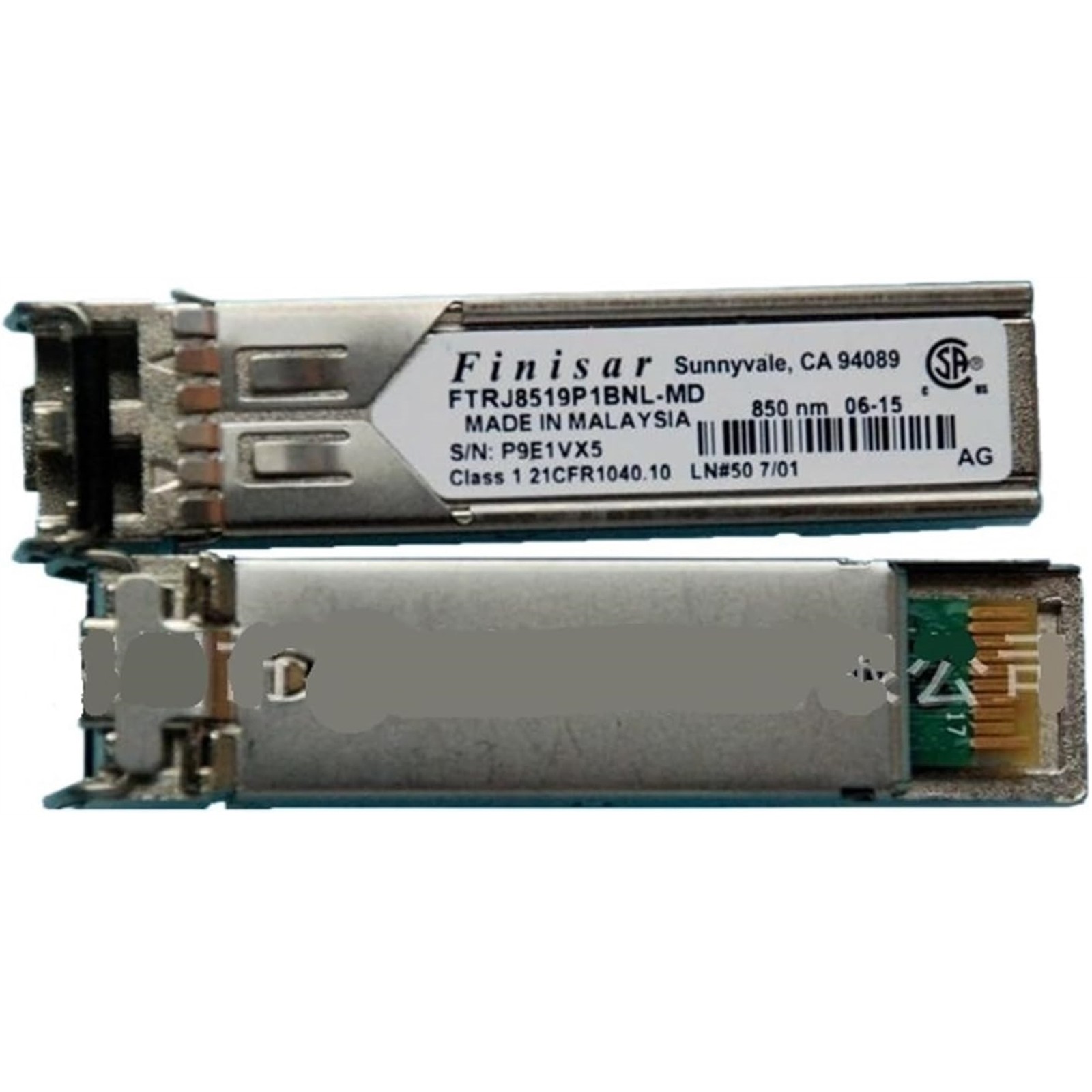 FINISAR FTRJ8519P1BNL-MD Transceiver, Silver