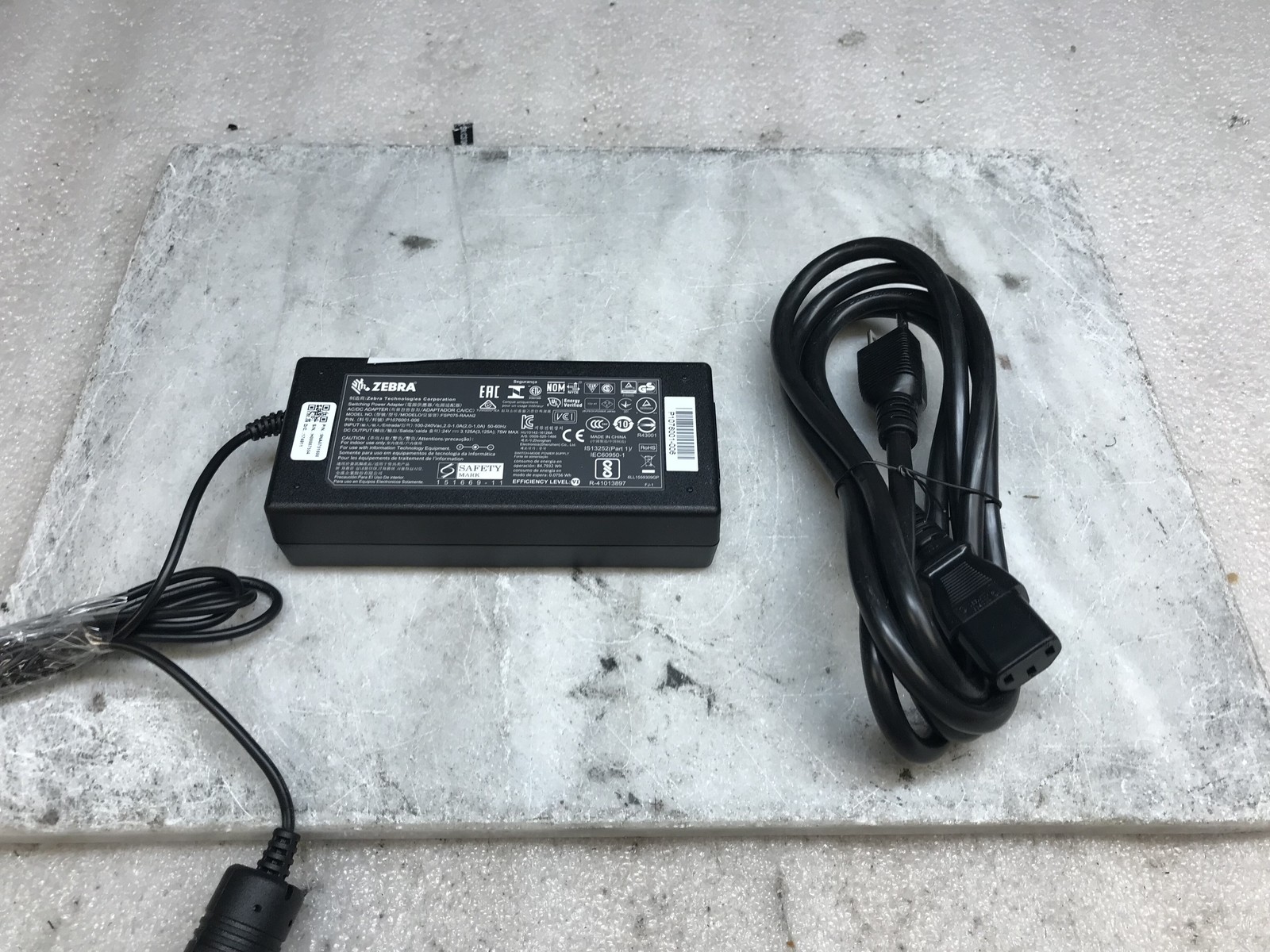 ZEBRA FSP075-RAAM P1076001-003 AC Adapter Power Supply 24V 3.125A 75W - Tested