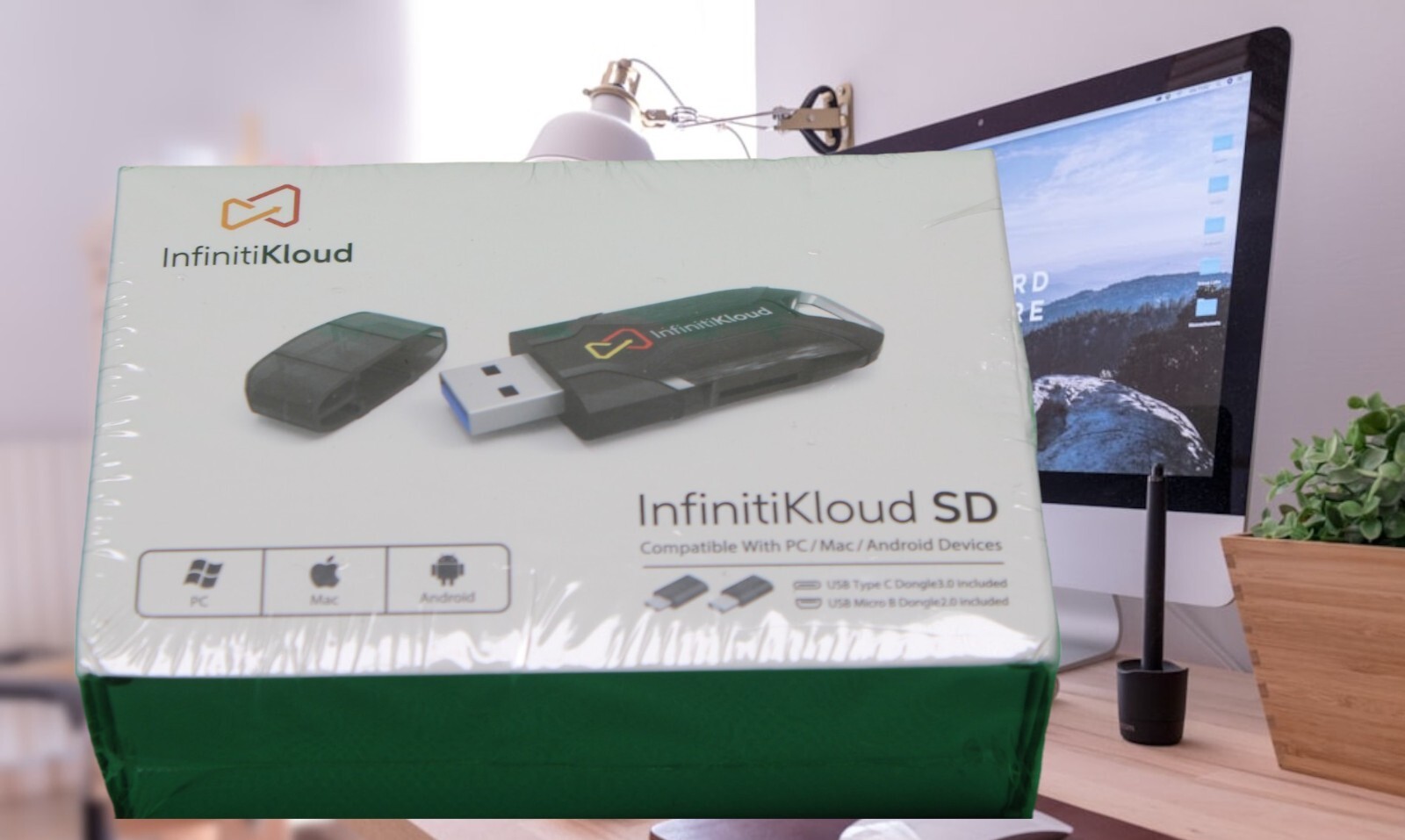 InfinitiKloud SD USB Powered Backup Drive NEW SEALED 3.0