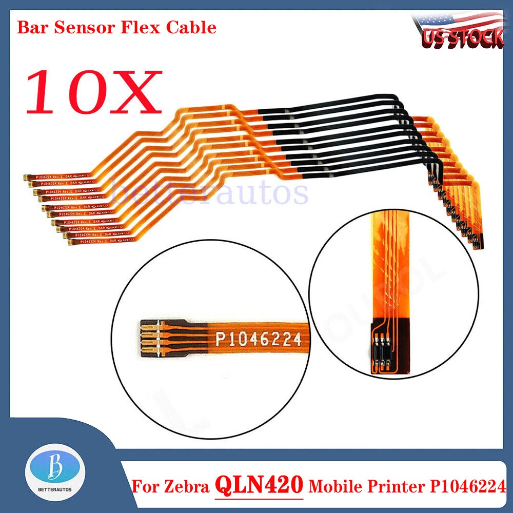 10PCS Bar Sensor Flex Cable Replacement for Zebra QLN420 Mobile Printer P1046224