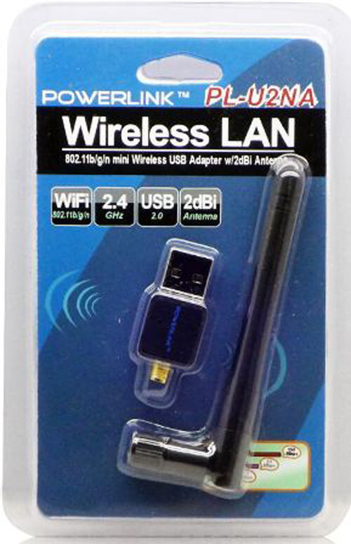 Premiertek PL-U2N PowerLink Nano N 150Mbps Wireless-N USB 2.0 Mini Adapter Black
