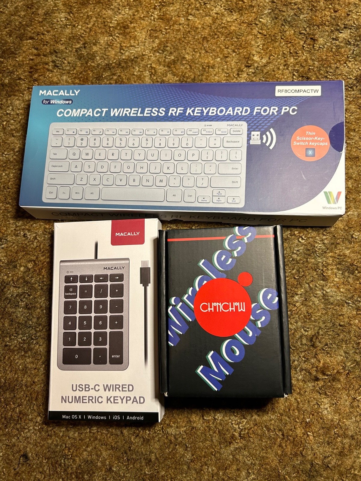 wireless keyboard  Mouse  and wired keypad lot