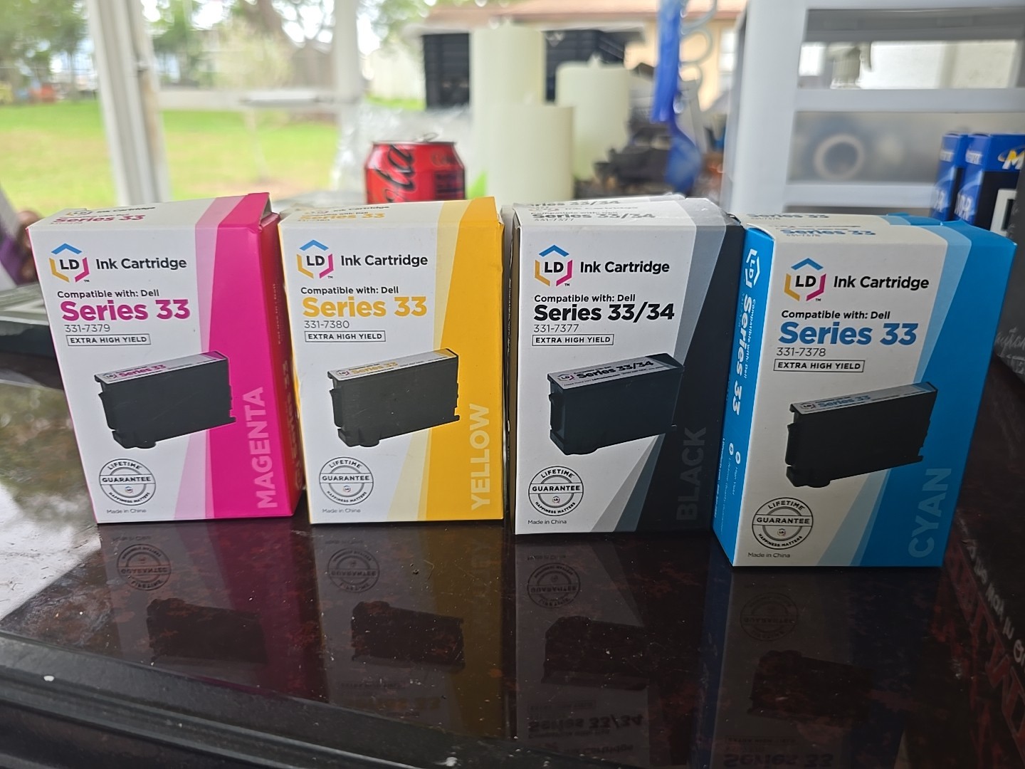 Lot of 7 - LD Compatible Ink Cartridges Replacement for Dell Series 33