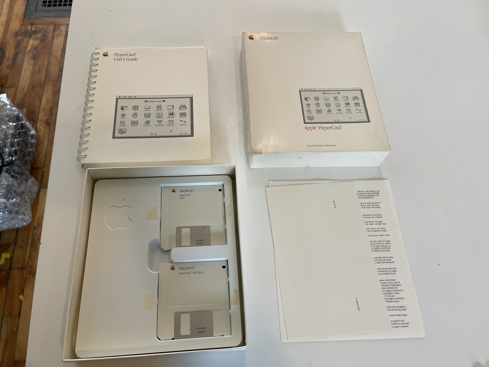 Vintage 1987 Apple HyperCard Retail Box with Disks - Tested